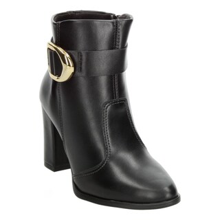 Foto 4 | Botines Dama Beira Rio Negro Casual Tacón 9 Cm Para Mujer Negro