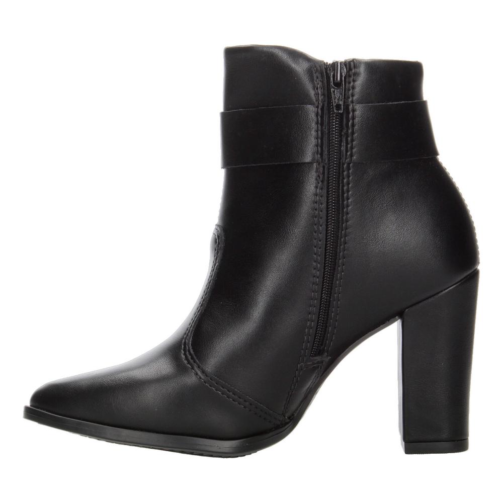 Foto 6 pulgar | Botines Dama Beira Rio Negro Casual Tacón 9 Cm Para Mujer Negro