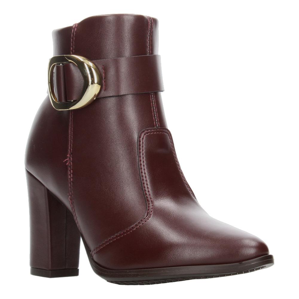 Foto 3 pulgar | Botines Dama Beira Rio Vino Tacón 9 Cm Casual Para Mujer Rojo