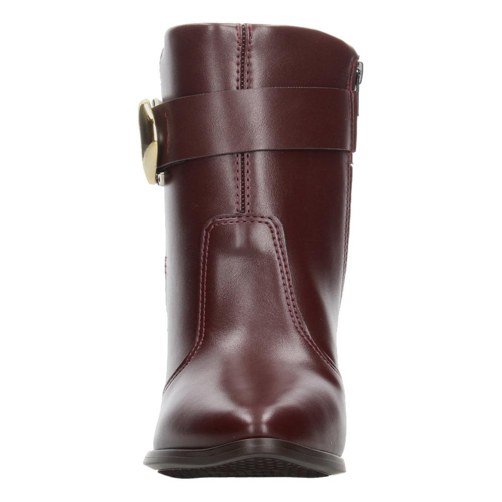 Foto 7 pulgar | Botines Dama Beira Rio Vino Tacón 9 Cm Casual Para Mujer Rojo