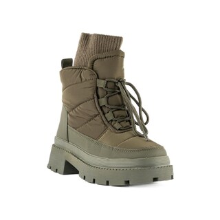 Foto 2 | Bota Invierno Peluche Moda Nieve Para Dama Walki Suzette Verde