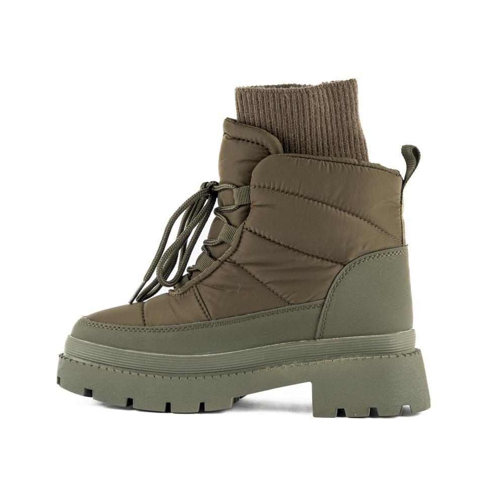 Foto 4 pulgar | Bota Invierno Peluche Moda Nieve Para Dama Walki Suzette Verde