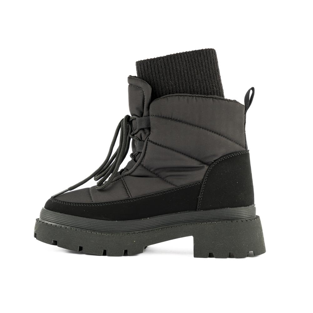 Foto 3 | Bota Invierno Peluche Moda Nieve Para Dama Walki Suzette Negro