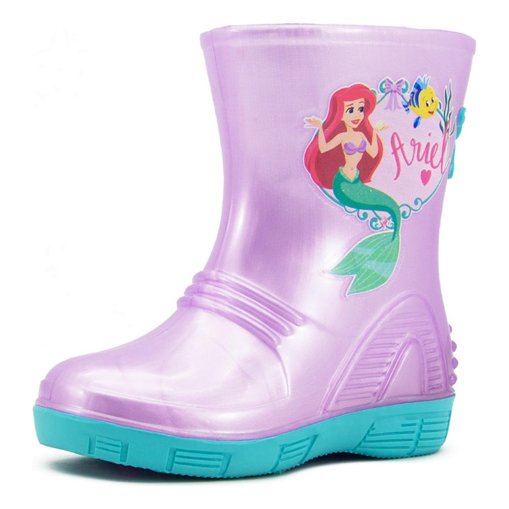 Foto 2 pulgar | Bota De Lluvia Disney Princesa Ariel Sirenita Flounder Lila