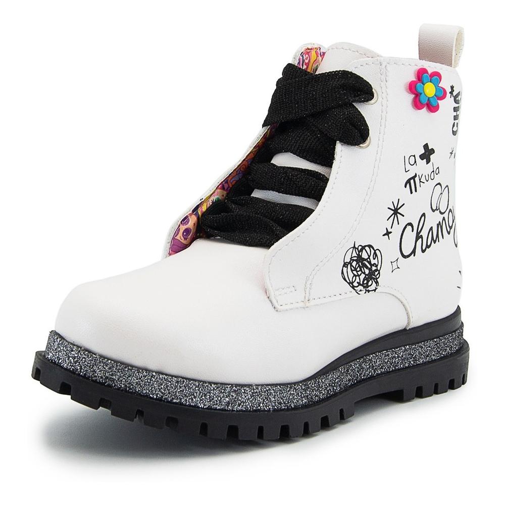 Foto 2 | Botin Moda Niña Distroller Chamoy Color Perla 15-21 Con Arco Beige