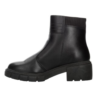 Foto 5 | Botines Dama Beira Rio Negro Plataforma 7 Cm Cómodo Zipper Negro
