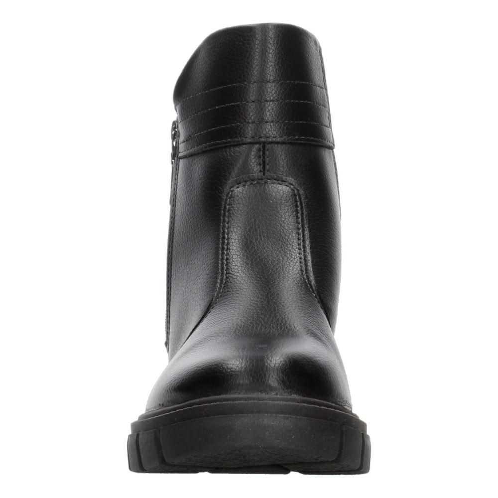 Foto 7 pulgar | Botines Dama Beira Rio Negro Plataforma 7 Cm Cómodo Zipper Negro