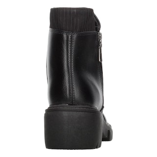 Foto 7 | Botines Dama Beira Rio Negro Plataforma 7 Cm Cómodo Zipper Negro