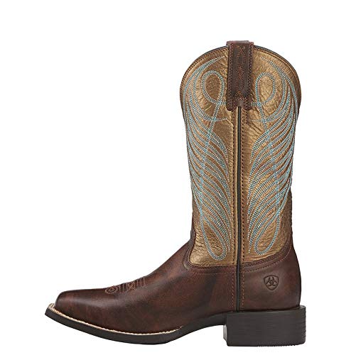 Foto 3 pulgar | Bota Vaquera Ariat De Piel Redonda Con Punta Cuadrada Y Punta Cuadrada - Venta Internacional.