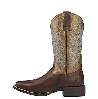 Foto 2 | Bota Vaquera Ariat De Piel Redonda Con Punta Cuadrada Y Punta Cuadrada - Venta Internacional.