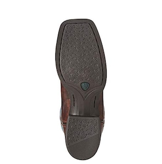 Foto 3 | Bota Vaquera Ariat De Piel Redonda Con Punta Cuadrada Y Punta Cuadrada - Venta Internacional.
