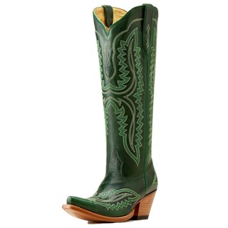 Foto 1 | Botas Ariat Casanova Bordadas Para Mujer, Hasta La Rodilla, Verde 37eu - Venta Internacional.