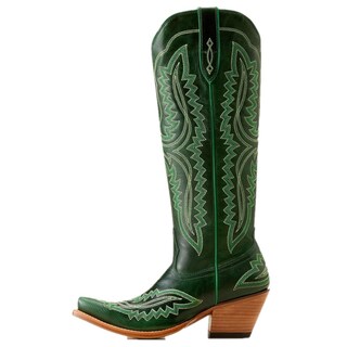 Foto 2 | Botas Ariat Casanova Bordadas Para Mujer, Hasta La Rodilla, Verde 37eu - Venta Internacional.