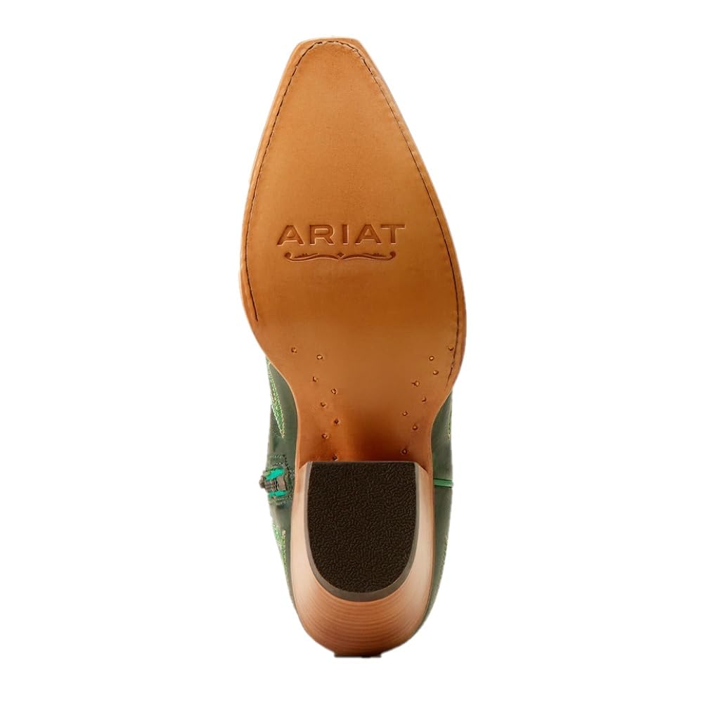 Foto 4 pulgar | Botas Ariat Casanova Bordadas Para Mujer, Hasta La Rodilla, Verde 37eu - Venta Internacional.