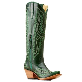 Foto 6 | Botas Ariat Casanova Bordadas Para Mujer, Hasta La Rodilla, Verde 37eu - Venta Internacional.