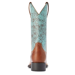 Foto 2 | Bota Vaquera Ariat De Piel Redonda Con Punta Cuadrada Y Punta Cuadrada - Venta Internacional.