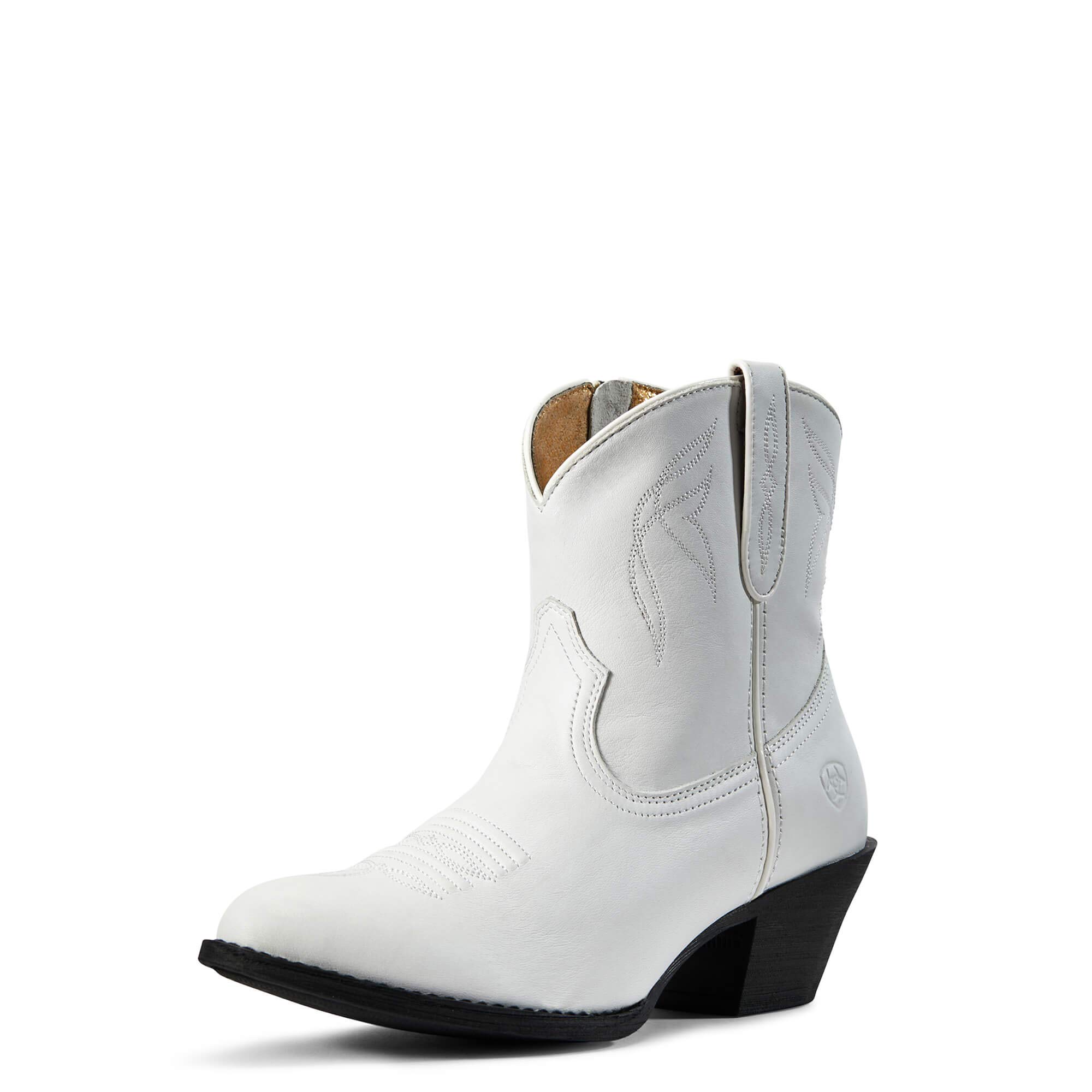 Foto 2 pulgar | Bota Ariat Darlin Western De Piel Blanca Para Mujer, Talla 10b - Venta Internacional.