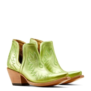 Foto 5 | Bota Ariat Dixon Western Para Mujer, Color Verde Eléctrico, Apple, Talla 8 - Venta Internacional.