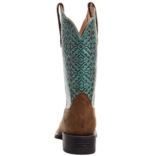 Foto 3 | Bota Vaquera Ariat, Redonda, Ancha Y Con Punta Cuadrada, Para Mujer, Estilo Old Earth - Venta Internacional.