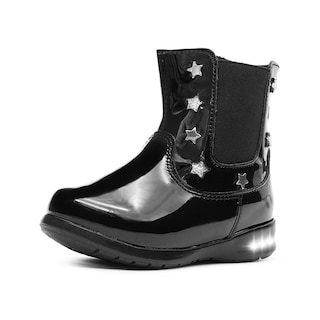 Foto 3 | Botin Niña Invierno Coqueta Charol Negro Casuales 18-26 Negro