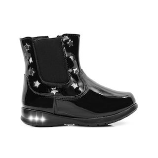 Foto 6 | Botin Niña Invierno Coqueta Charol Negro Casuales 18-26 Negro