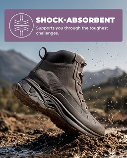 Foto 3 | Botas De Senderismo Nortiv 8 Snhb2312w Impermeables Para Mujer, Talla 6, Gris Oscuro - Venta Internacional.