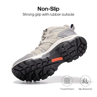 Foto 4 | Botas De Senderismo Nortiv 8 Snhb2212w Impermeables Para Mujer, Color Gris Claro - Venta Internacional.