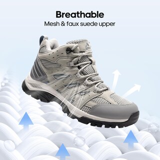 Foto 5 | Botas De Senderismo Nortiv 8 Snhb2212w Impermeables Para Mujer, Color Gris Claro - Venta Internacional.