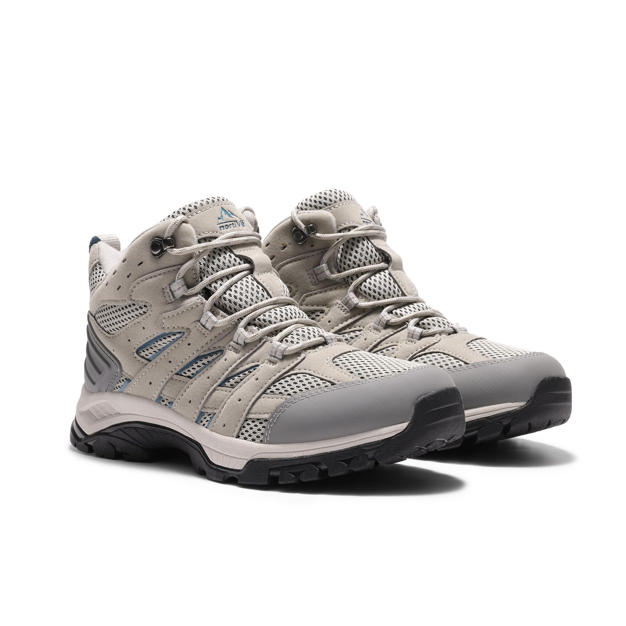 Foto 6 | Botas De Senderismo Nortiv 8 Snhb2212w Impermeables Para Mujer, Color Gris Claro - Venta Internacional.