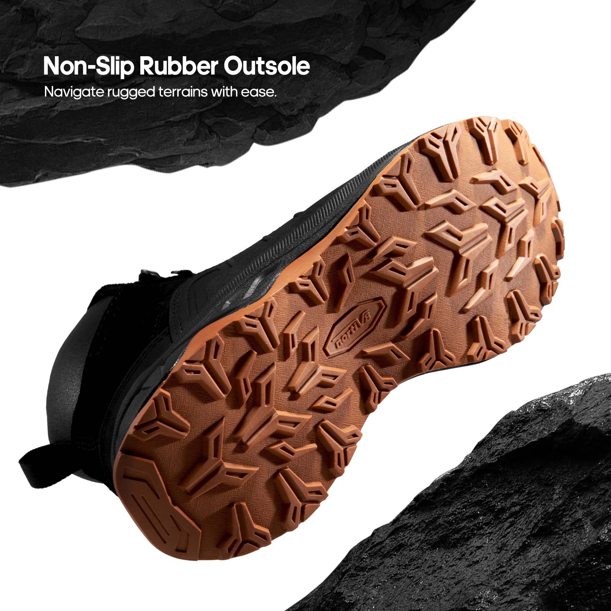 Foto 5 pulgar | Botas De Senderismo Nortiv 8 Snhb2312w Impermeables Para Mujer, Talla 9, Color Negro - Venta Internacional.