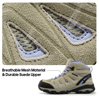 Foto 3 | Botas De Senderismo Nortiv 8 Snhb211w Impermeables Para Mujer, Talla 12, Color Beige - Venta Internacional.