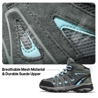 Foto 3 | Botas De Senderismo Nortiv 8 Snhb211w Impermeables Para Mujer, Talla 9, Gris/azul - Venta Internacional.