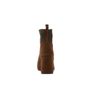 Foto 3 | Botines Calceta Tacon Casual 8cm Para Mujer Walki Arlett Cafe