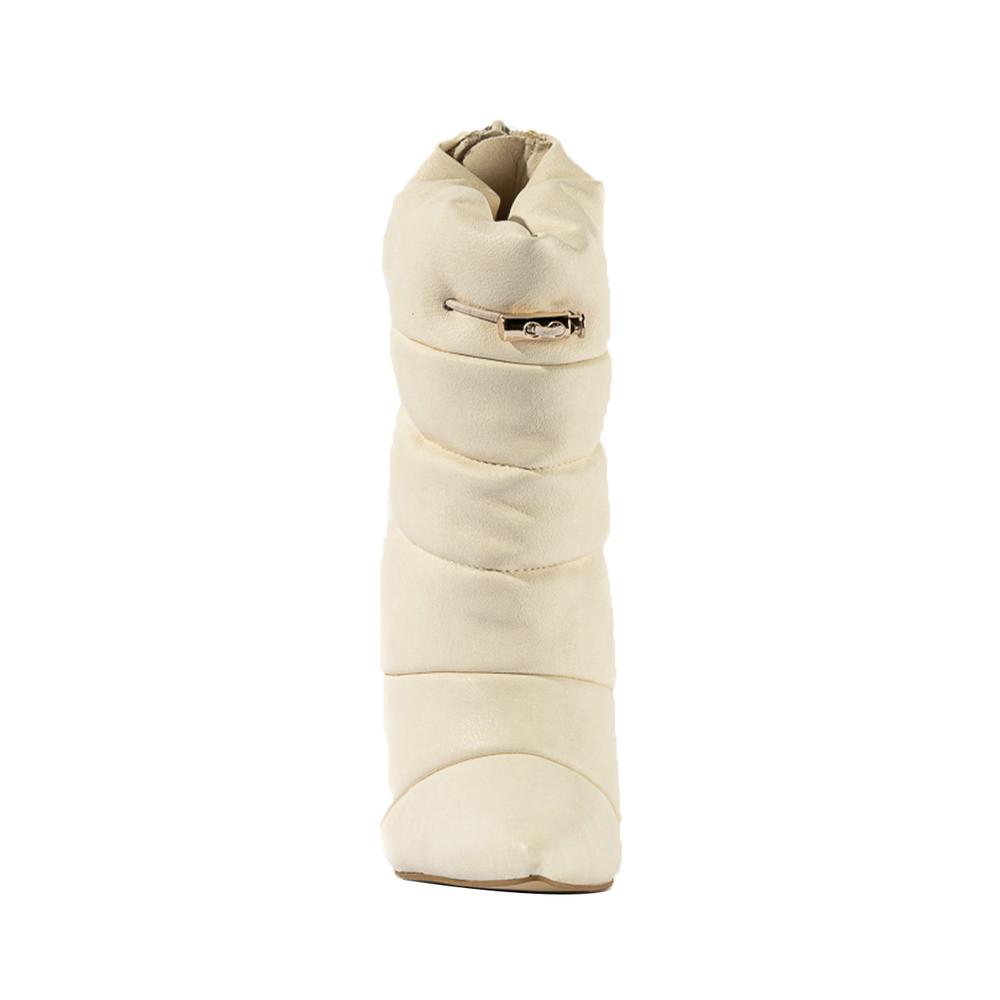 Foto 6 pulgar | Botines Tacon Delgado Moda 10.5cm Para Mujer Walki Francesca Beige