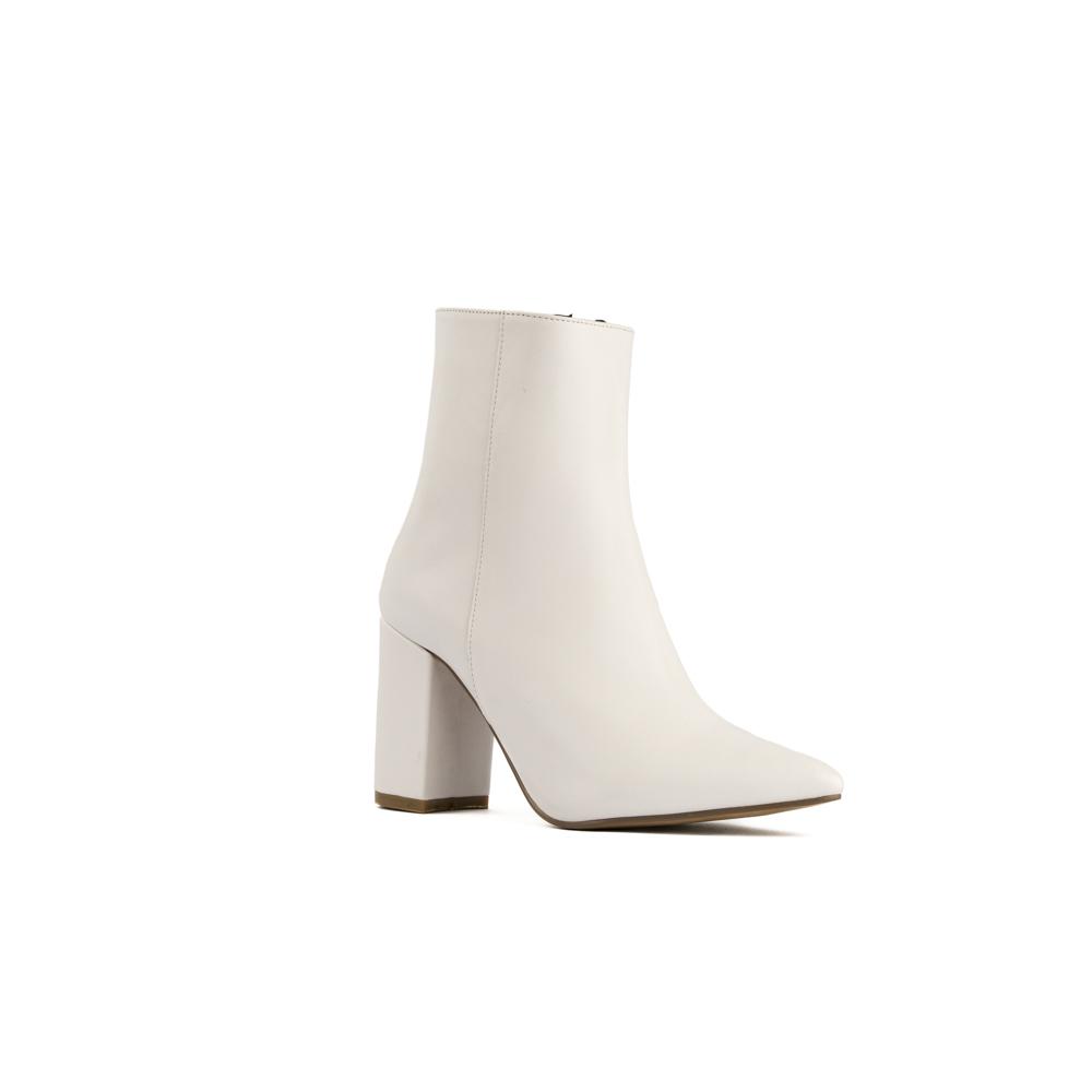 Foto 4 pulgar | Botín Tacón Ancho Casual 8cm Para Mujer Walki Liliana Blanco