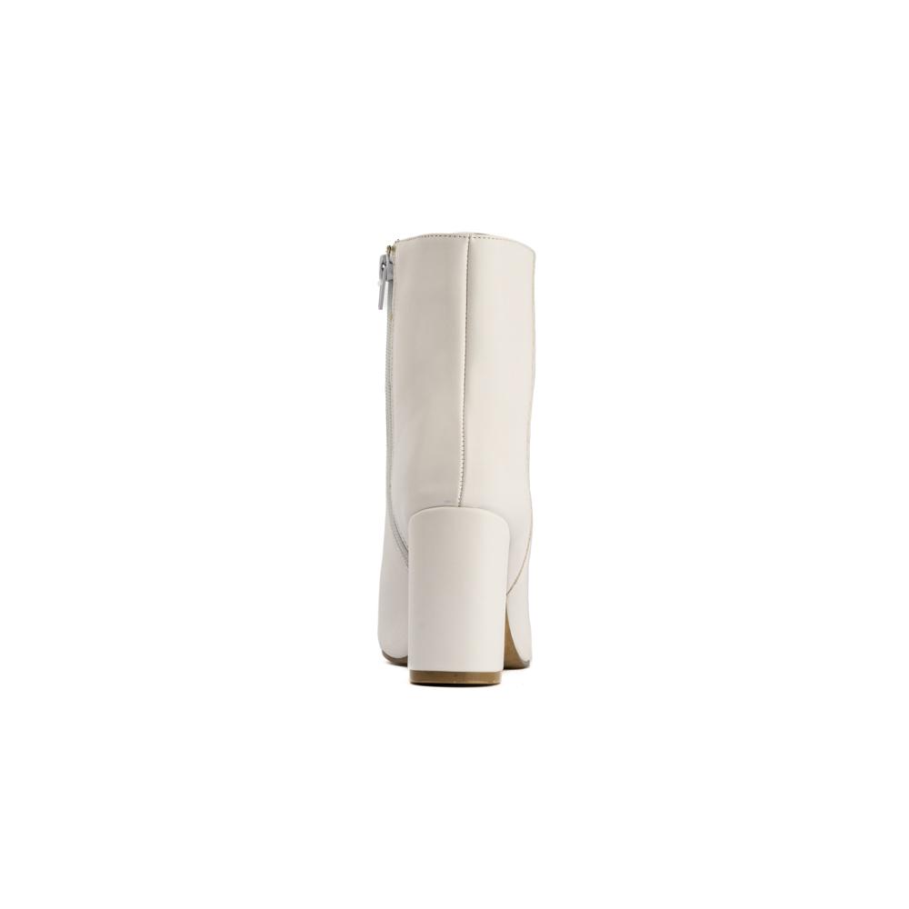 Foto 6 | Botín Tacón Ancho Casual 8cm Para Mujer Walki Liliana Blanco