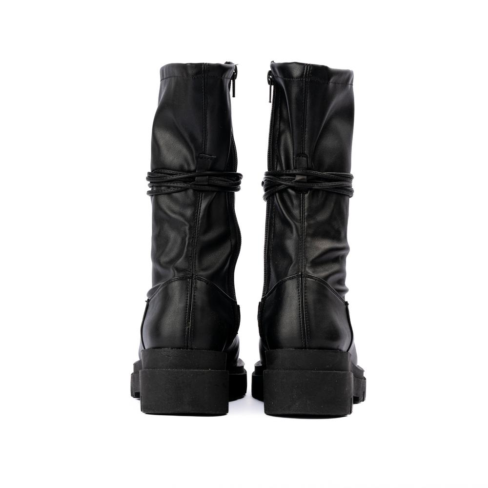Foto 5 pulgar | Botines Tiras Plataforma Casual 5cm Para Mujer Walki Marisol Negro