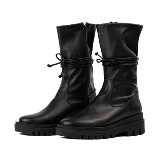 Foto 5 | Botines Tiras Plataforma Casual 5cm Para Mujer Walki Marisol Negro
