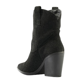 Foto 4 | Botas Vaqueras Tacón Moda 7cm Para Mujer Walki Claudia Negro
