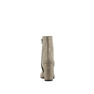Foto 4 | Botín Tacón Ancho Casual 8cm Para Mujer Walki Liliana Plateado