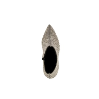 Foto 5 | Botín Tacón Ancho Casual 8cm Para Mujer Walki Liliana Plateado