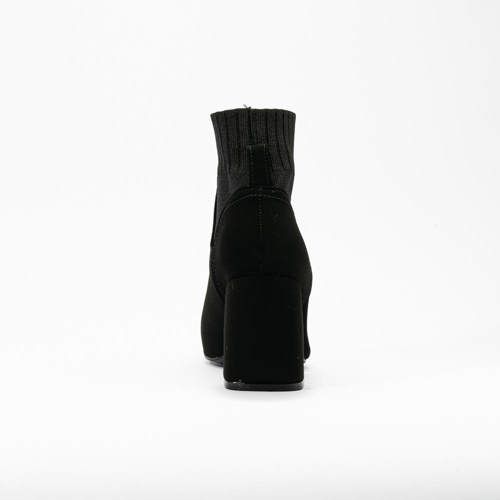 Foto 5 pulgar | Botines Calceta Tacon Casual 8cm Para Mujer Walki Arlett Negro