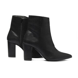Foto 2 | Botín Tacón Ancho Casual 8cm Para Mujer Walki Liliana Negro