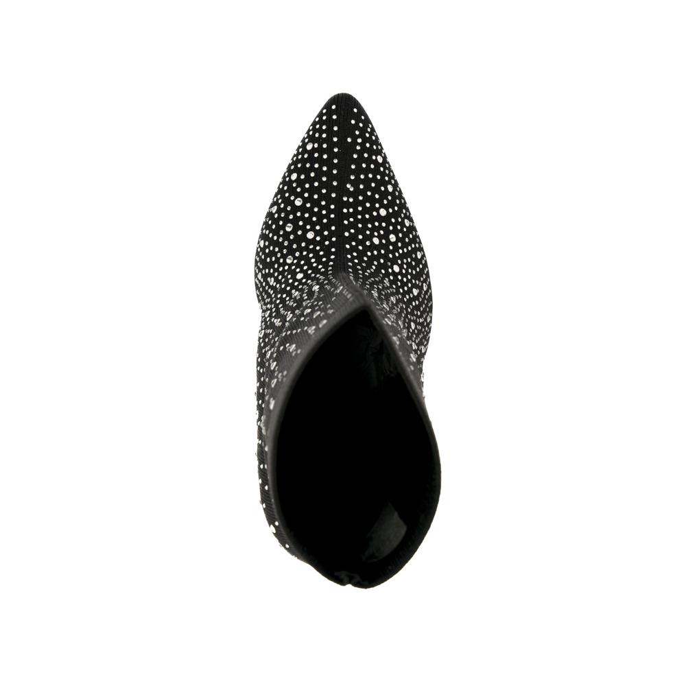 Foto 6 | Botín Puntal Alto Brillo Elástico 10cm De Mujer Walki Tania Negro