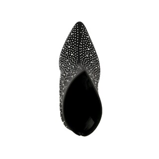 Foto 6 | Botín Puntal Alto Brillo Elástico 10cm De Mujer Walki Tania Negro