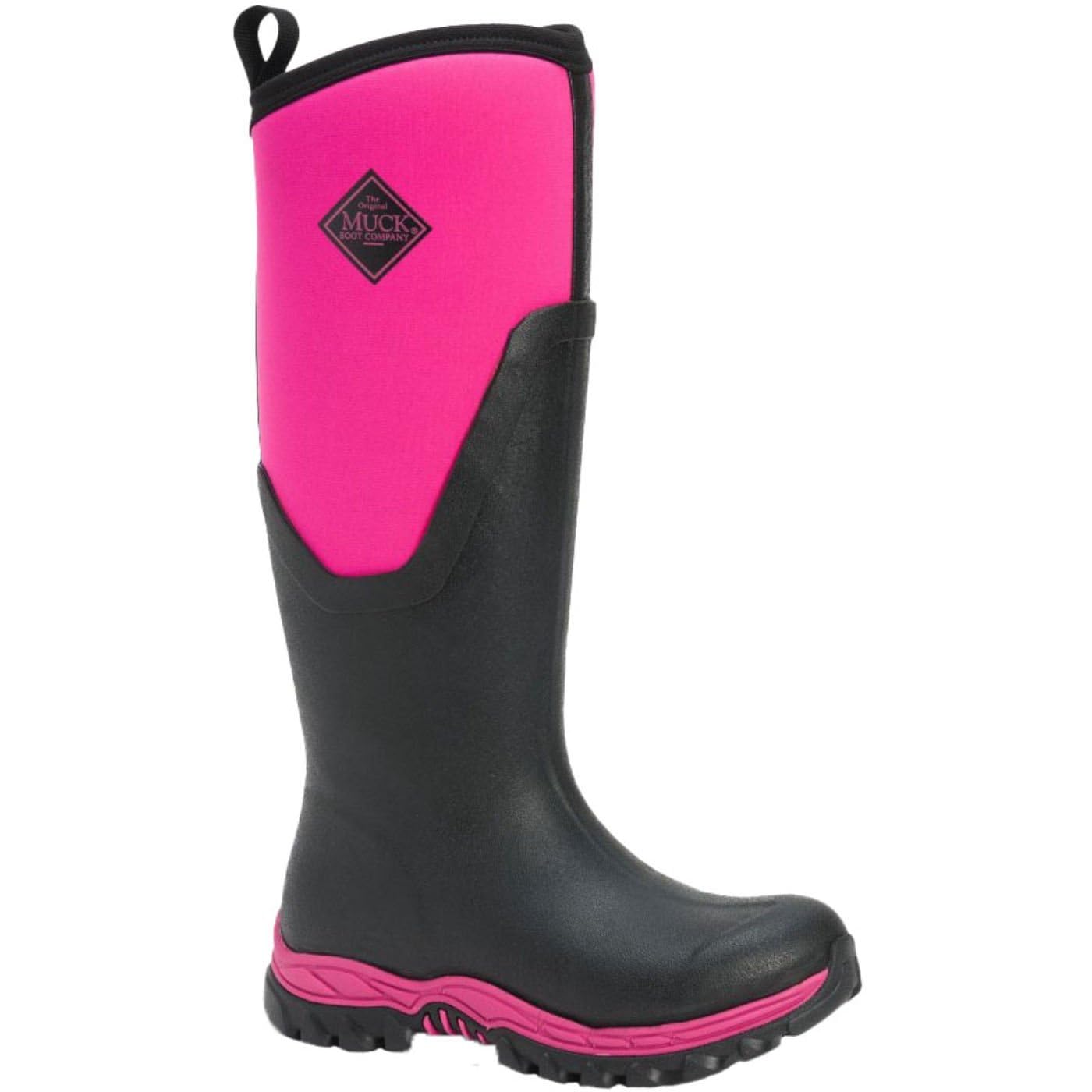 Bota De Nieve Muck Arctic Sport Ii Tall Para Mujer, Color Negro Y Rosa - Venta Internacional.
