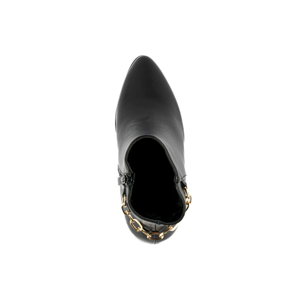 Foto 7 pulgar | Botín Tacón Clásico Casual Cadena 8cm Para Mujer Walki Diana Negro