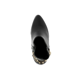 Foto 6 | Botín Tacón Clásico Casual Cadena 8cm Para Mujer Walki Diana Negro