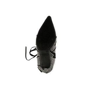 Foto 6 | Botin Alto Tacón 10cm Puntal Brillo De Mujer Walki Judith Negro