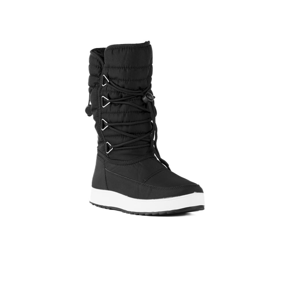 Foto 3 pulgar | Bota Invierno Peluche Moda Nieve 3cm Para Mujer Walki Sofia Negro